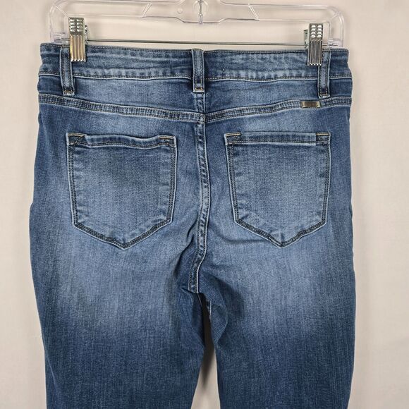 KanCan Jeans Women's 28 Blue Button Fly Skinny Medium Wash Fade Ankle - Picture 6 of 16